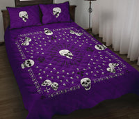 king purple bandana quilt set