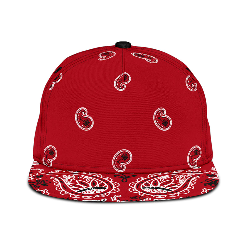 Classic Red Bandana Snapback Cap