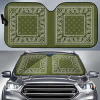 green bandana car window shade SUV