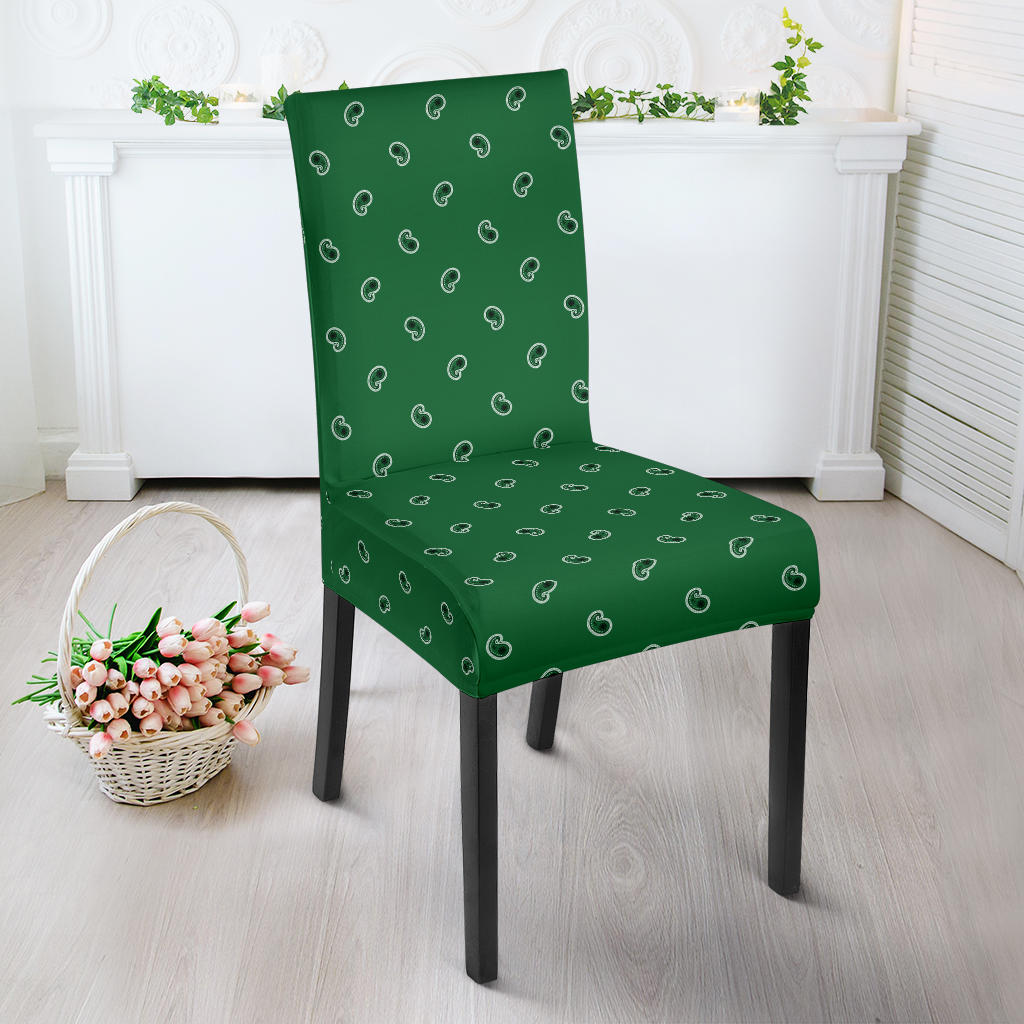 Green Bandana Dining Chair Cover