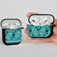 Teal Bandana AirPod Case Covers