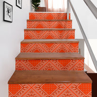 orange bandana stair sticker decor