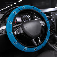 sky blue bandana car wheel cover