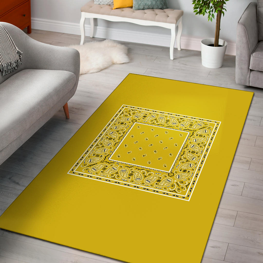 yellow throw rugs