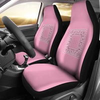light pink minimal car seat cover