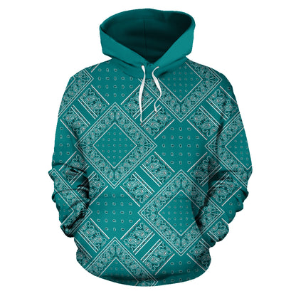 teal women's hoodie
