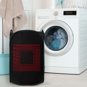 Laundry Basket - OG Black and Red Bandana