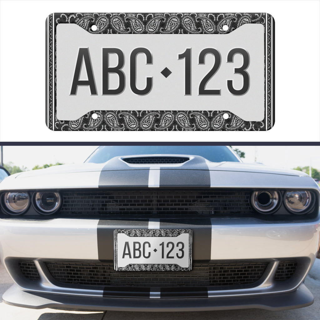 Car show lowrider license plate frame