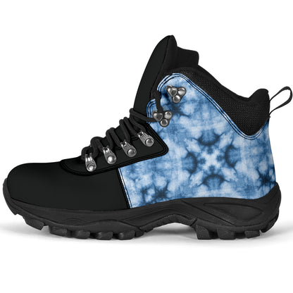 Boho Blue Bandana Alpine Boots