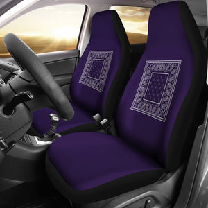 purple bandana car seat covers