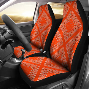 Orange car seat covers