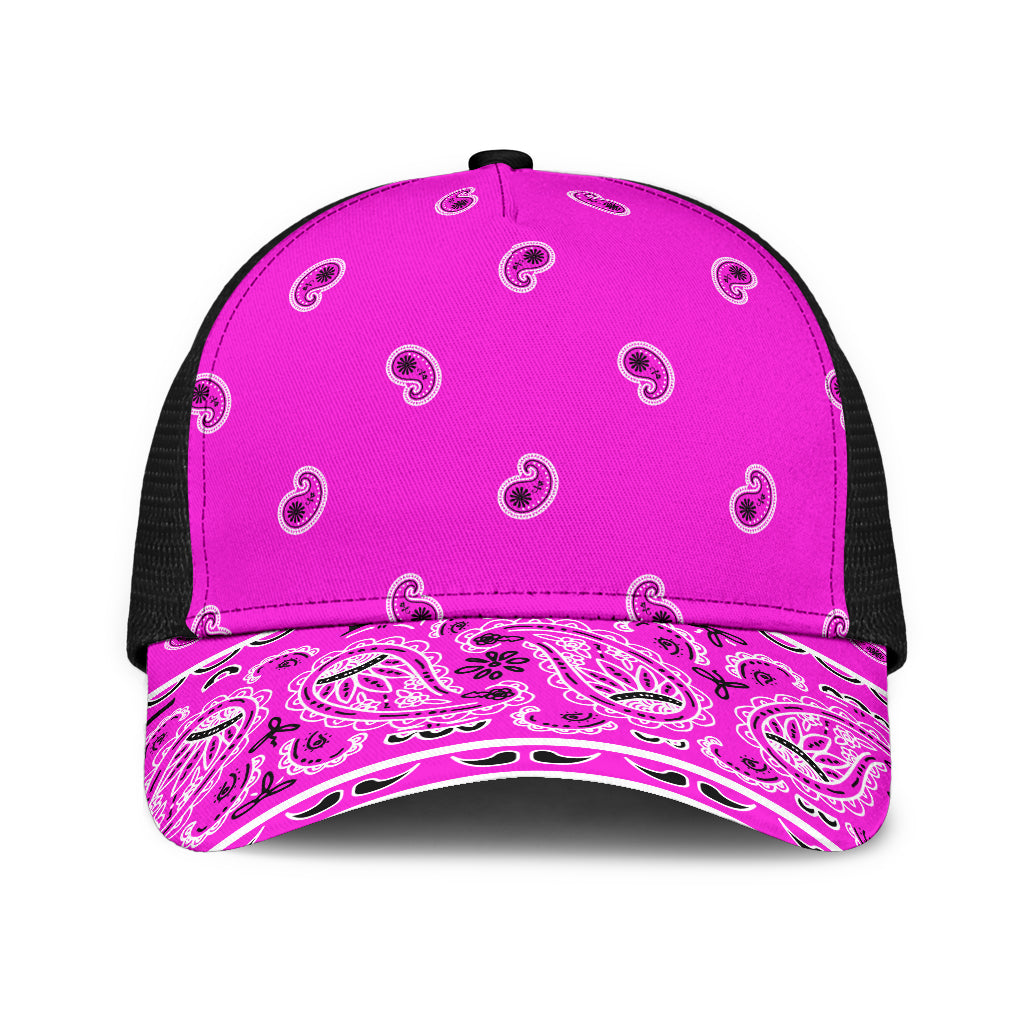 pink bandana cap for women