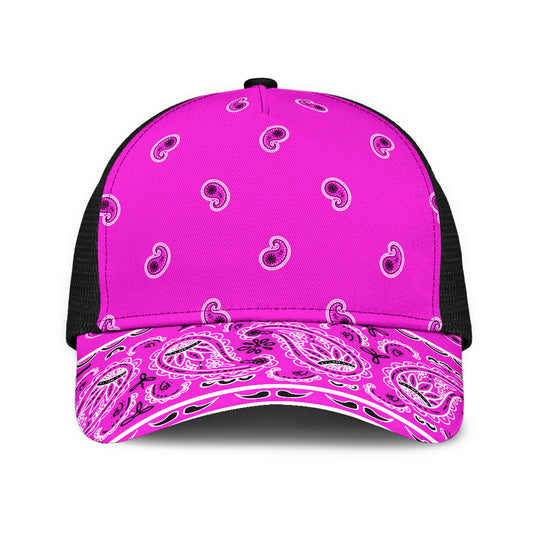 pink bandana cap for women