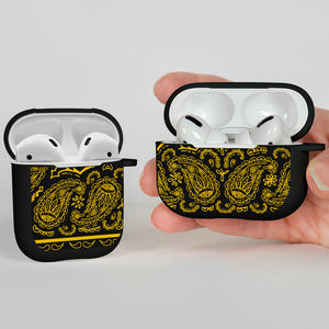 Black Gold Bandana AirPods Case Covers
