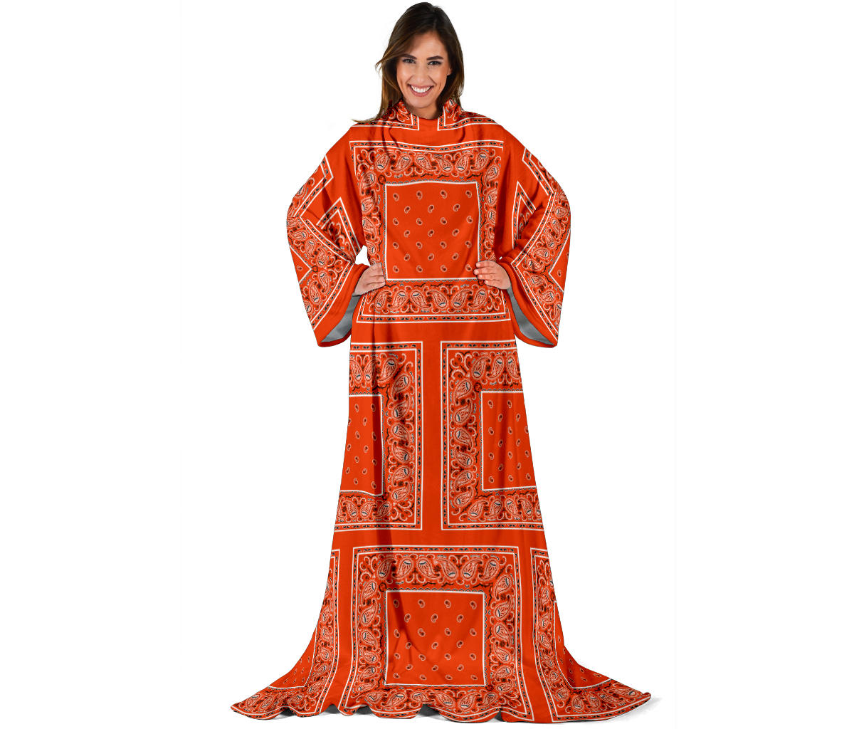 Perfect Orange Bandana Monk Blankets