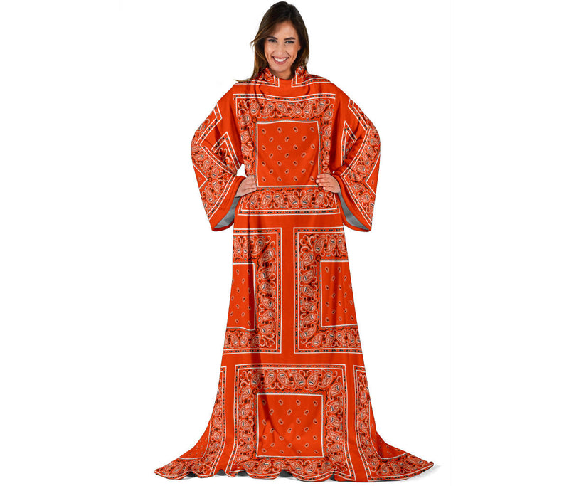 Perfect Orange Bandana Monk Blankets