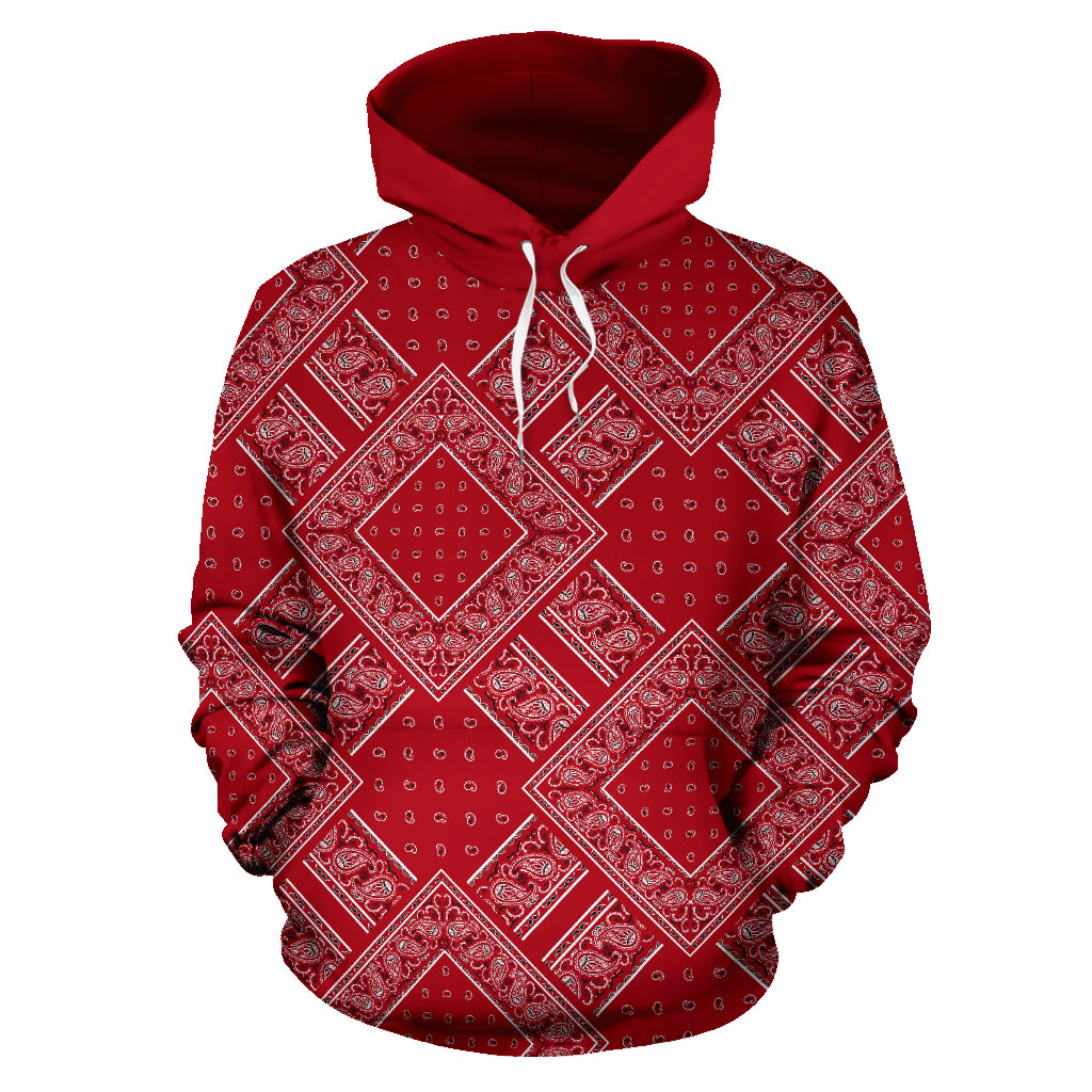 red bandana handkerchief hoodie shirt