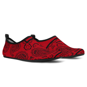 Red and Black Bandana Water Shoes