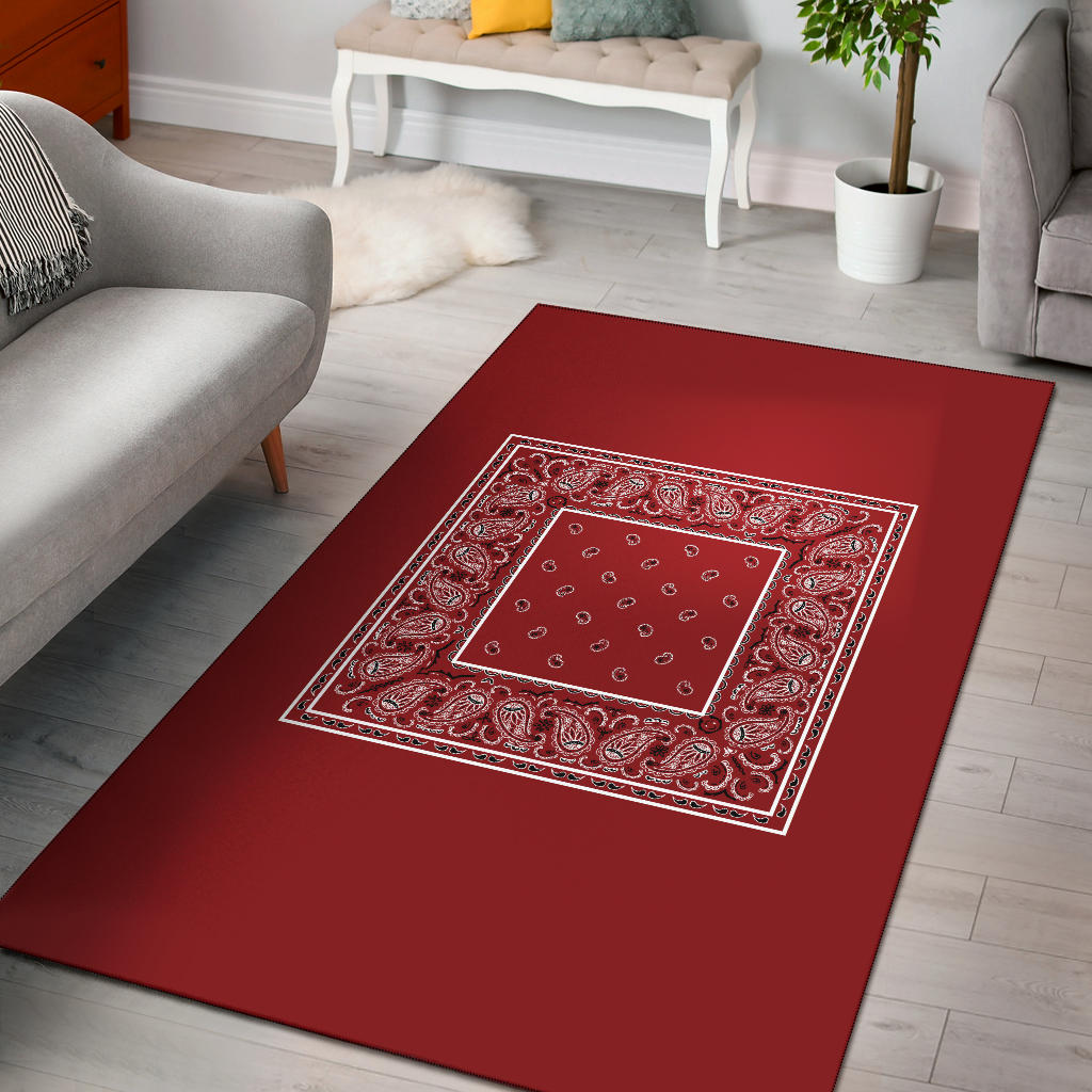 red bandana throw rugs