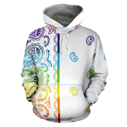 rainbow bandana hoodie