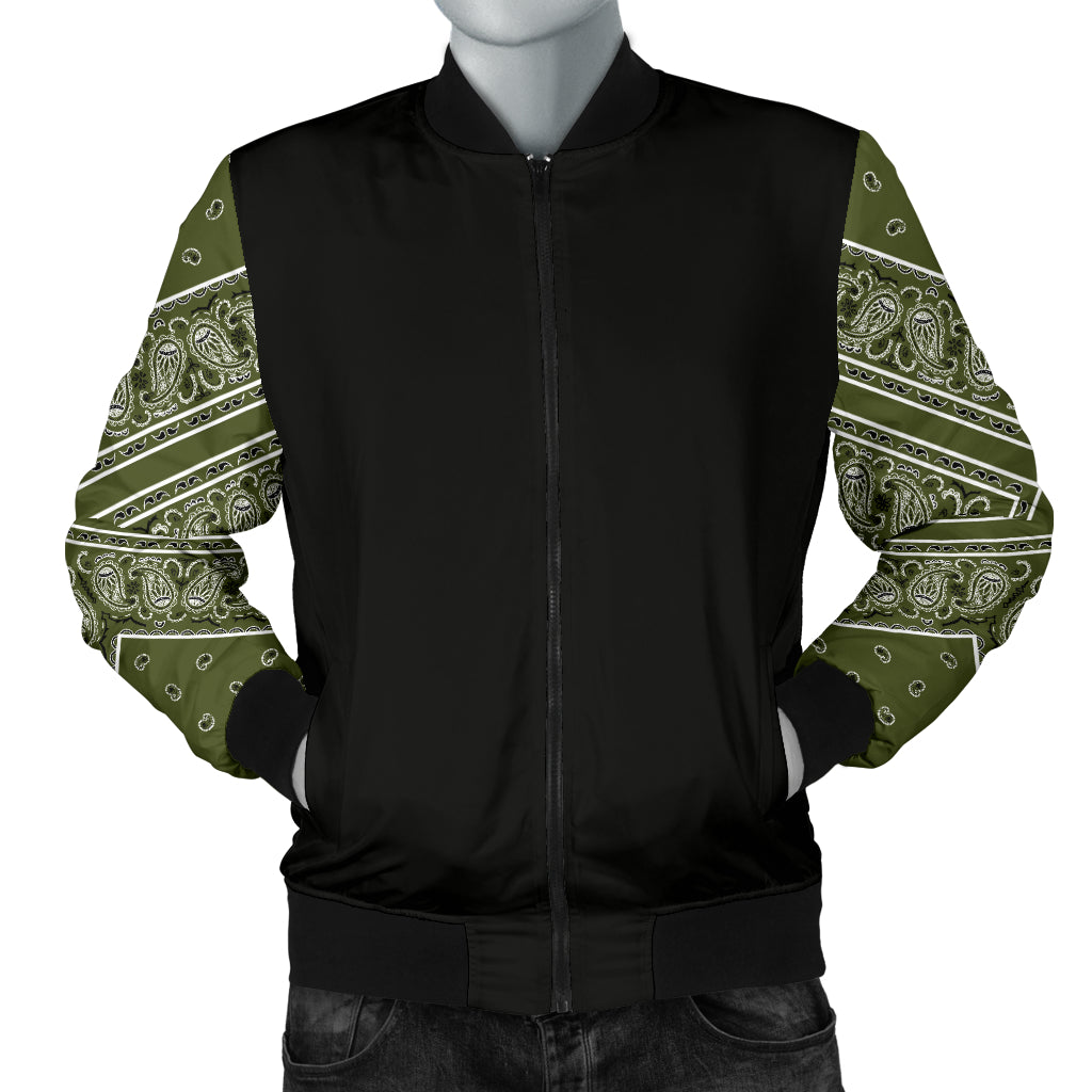green bandana bomber jacket