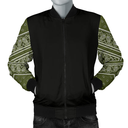 green bandana bomber jacket