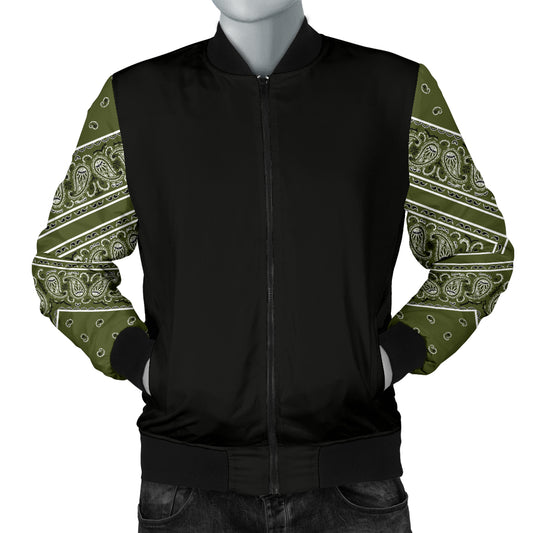 green bandana bomber jacket