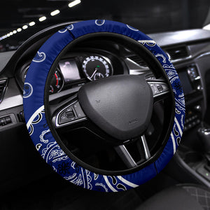 Royal Blue Bandana Steering Wheel Covers - 3 Styles