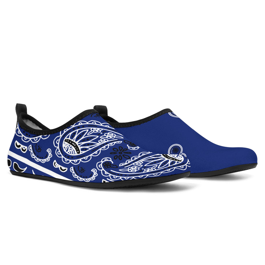 Royal Blue Bandana Wicked Asymmetrical Water Shoes