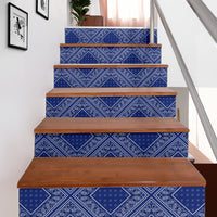 blue bandana decor stairway stickers