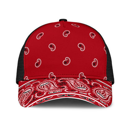 Classic Red Bandana Overload Mesh Back Cap