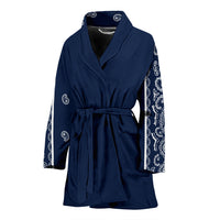 blue bandana robe for women