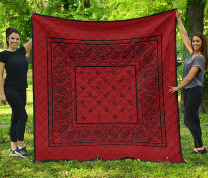 Red with Black Bandana Quilts