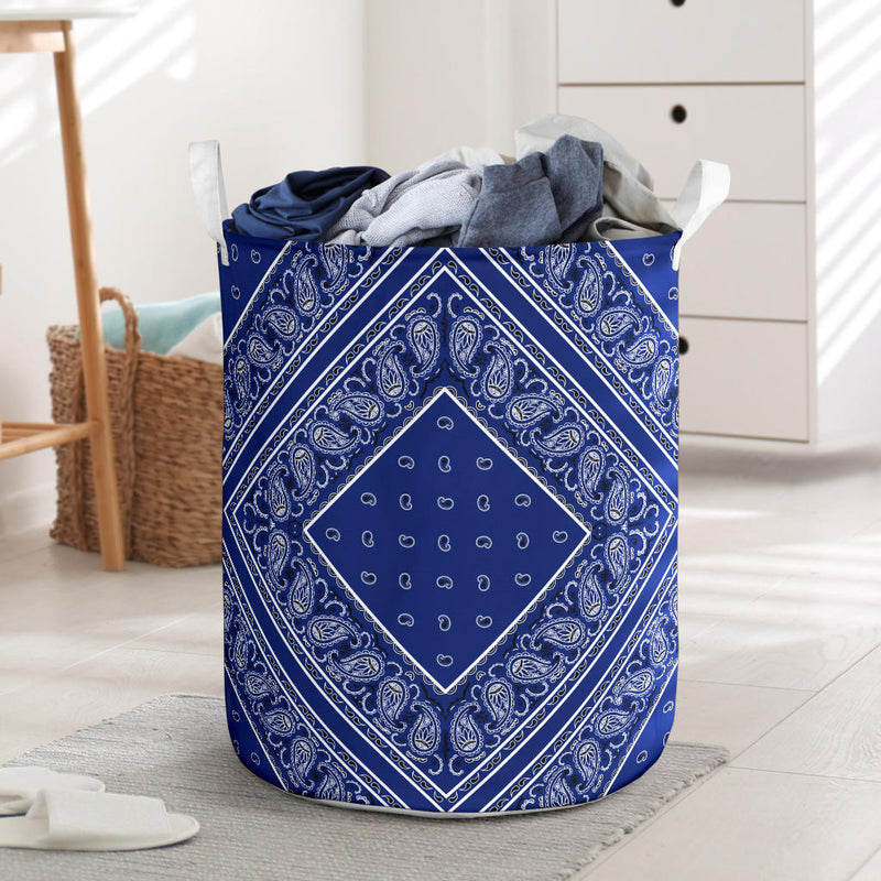 Laundry Hamper - Blue Bandana