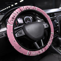 pink bandana steering wheel cover