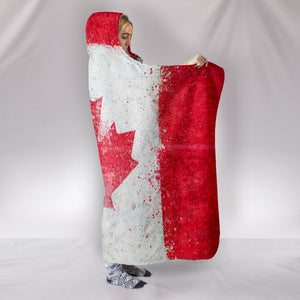 Canada Flag Hooded Blankets