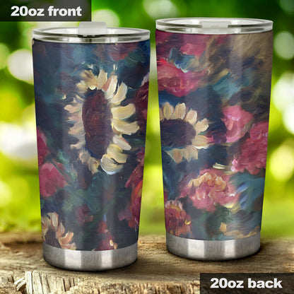 sunflowers artistic cup