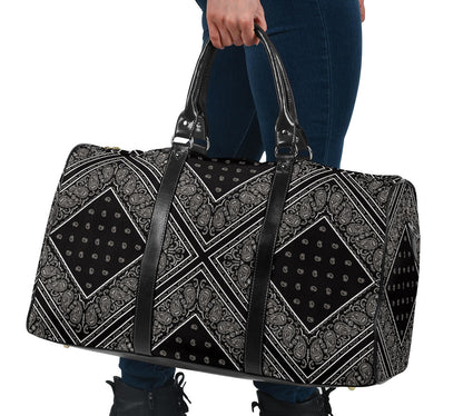 black bandana travel bag