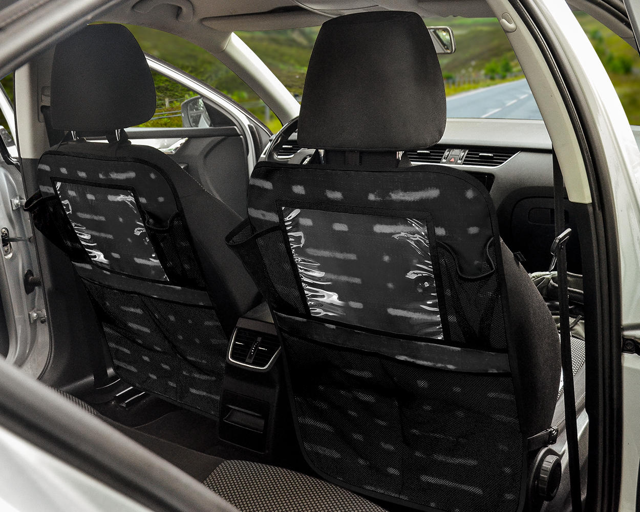 Mud Cloth Pattern Back Seat Organizers