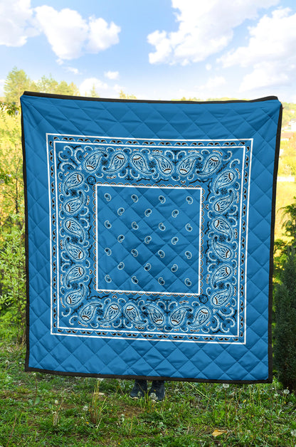 Quilt - Sky Blue Bandana Quilt