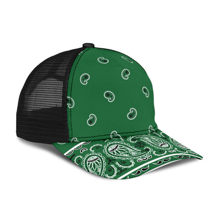 Classic Green Bandana Overload Mesh Back Cap