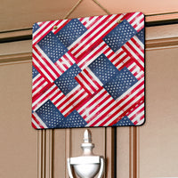 American Flag Door Signs