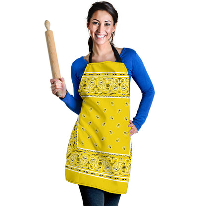 Yellow Big Bandana Apron