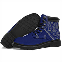 Blue and Gray Bandana All Season Boots