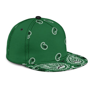 Classic Green Bandana Snapback Cap