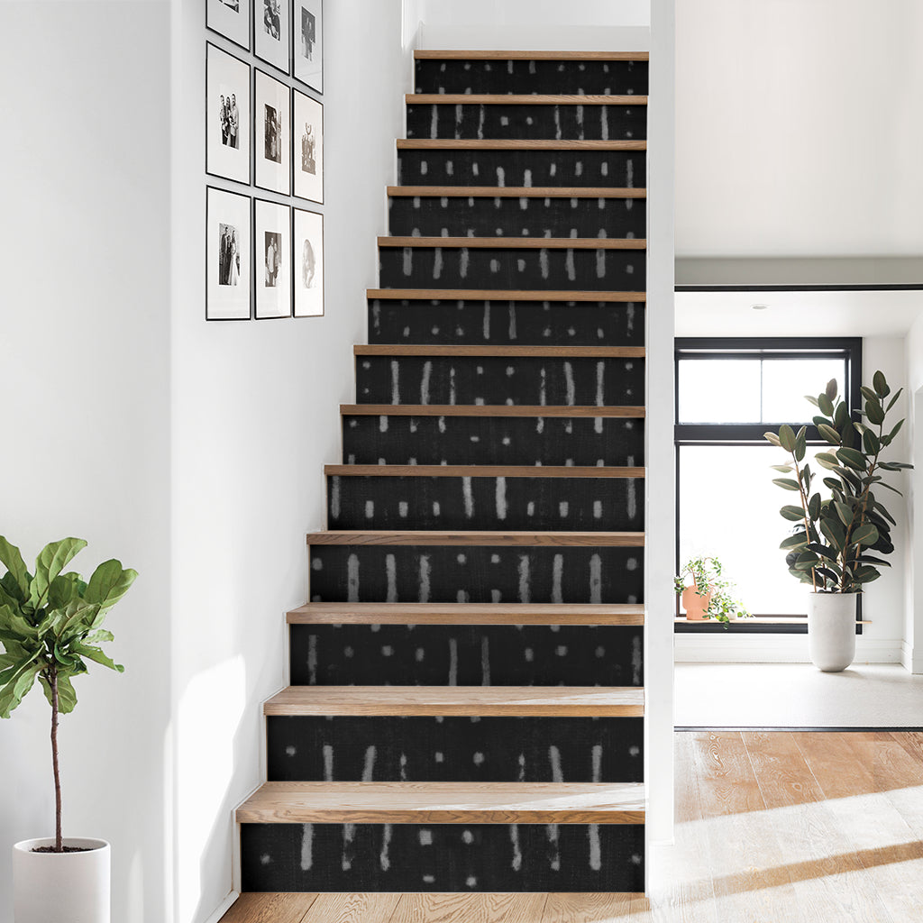 Mud Cloth Tribal Pattern Stair Stickers 13