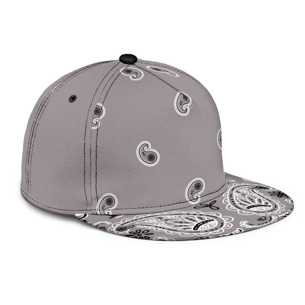 Classic Gray Bandana Snapback Cap