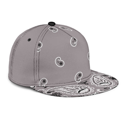 Classic Gray Bandana Snapback Cap