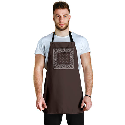 Coffee Brown Bandana Aprons