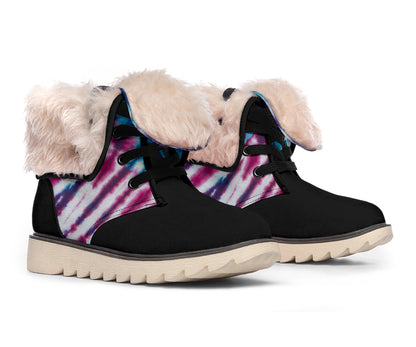 Boho Blues Tie Dye Women's Winter Boots